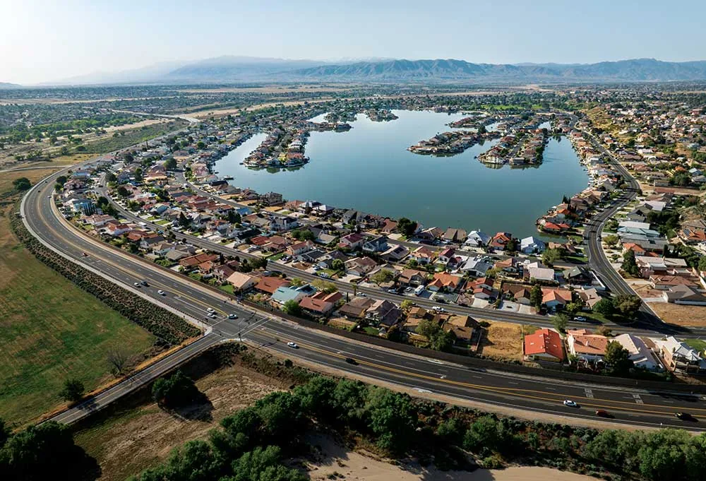 Spring Valley Lake and the Mojave River valley, Victorville, CA