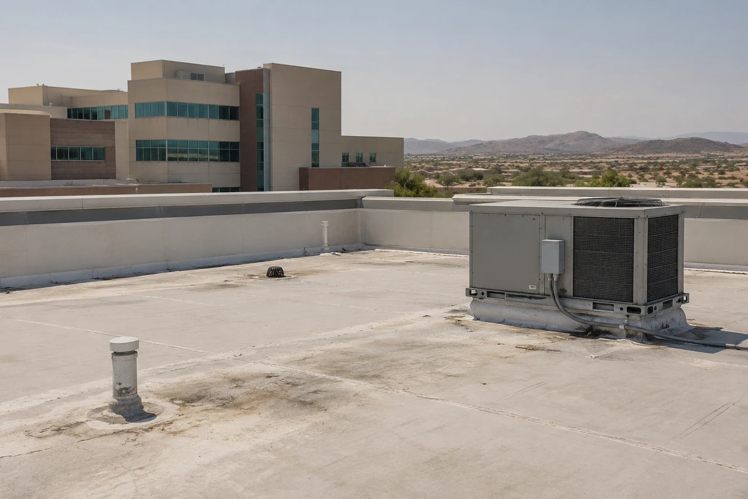 hospital roofing assessment